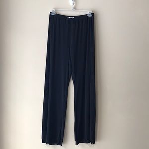 NWT Marisa Baratelli Black 3 Layer Gauze Mesh Wide Leg Pants Size 12